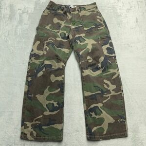Camo Barrel Pants Women Size 9 Madden Girl Cargo Pants Utility Cargo Pockets